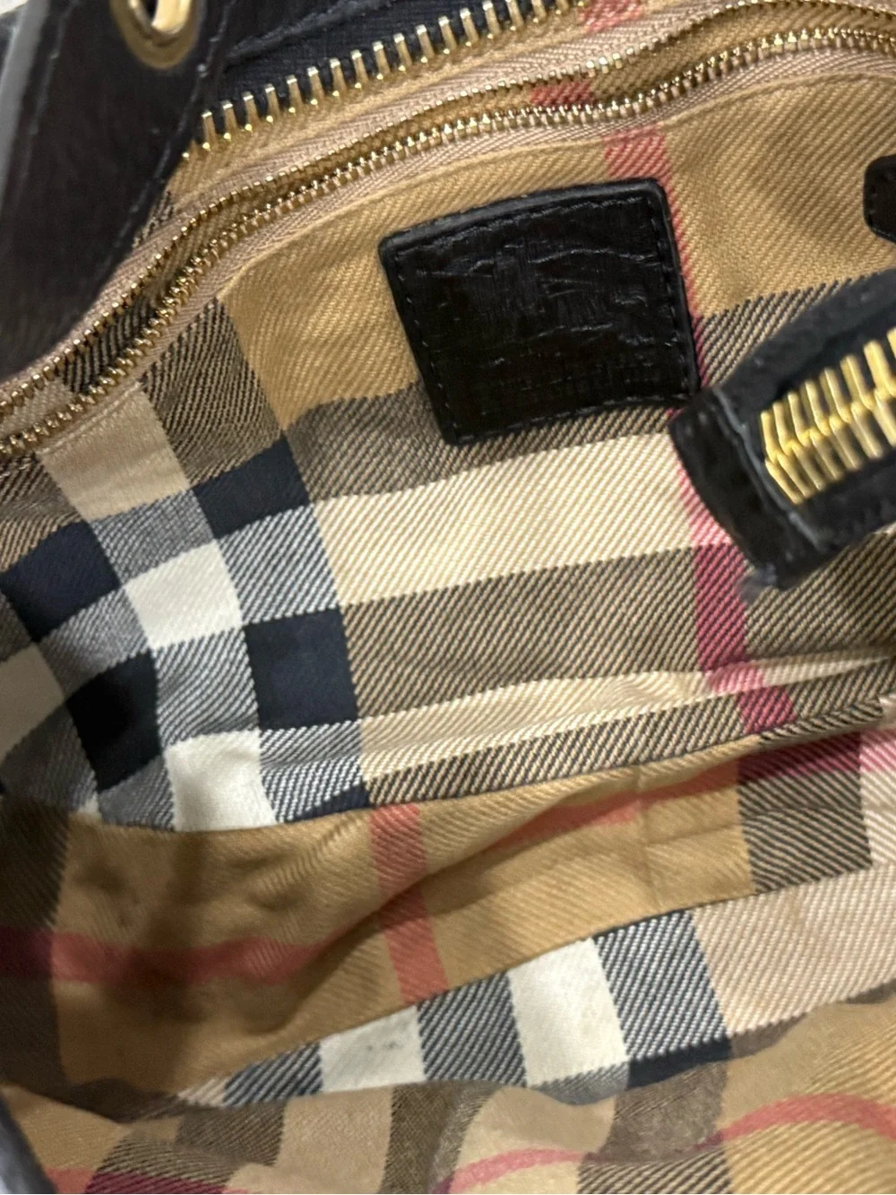 Burberry Black Hobo Bag